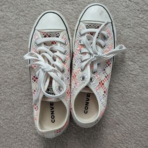 Crocheted Platform Converse